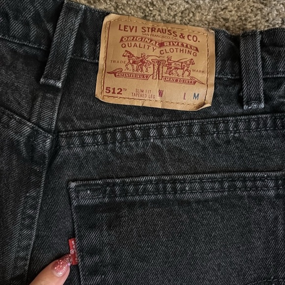 Vintage Ladies Black Levi’s 512’s Jeans - Picture 6 of 6